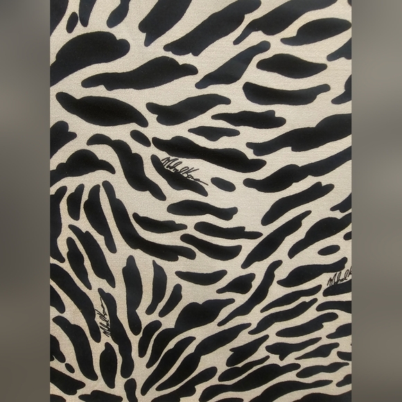 Michael Kors Black and White Crew Neck Short Sleeve Pull On Sheath Mini Dress S - Picture 13 of 16